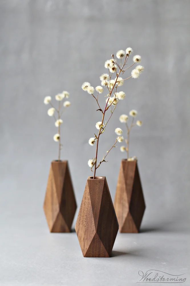 Unique Wooden Vase
